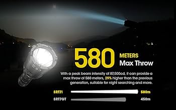 Amazon.com: Nitecore SRT7i Tactical Flashlight, 3000 Lumen